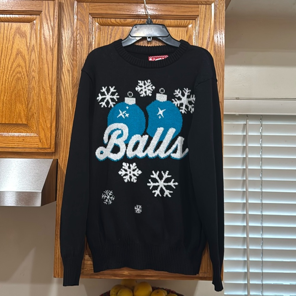 MEN’s Christmas Balls sweater by Hybrid size SMALL (36-38)